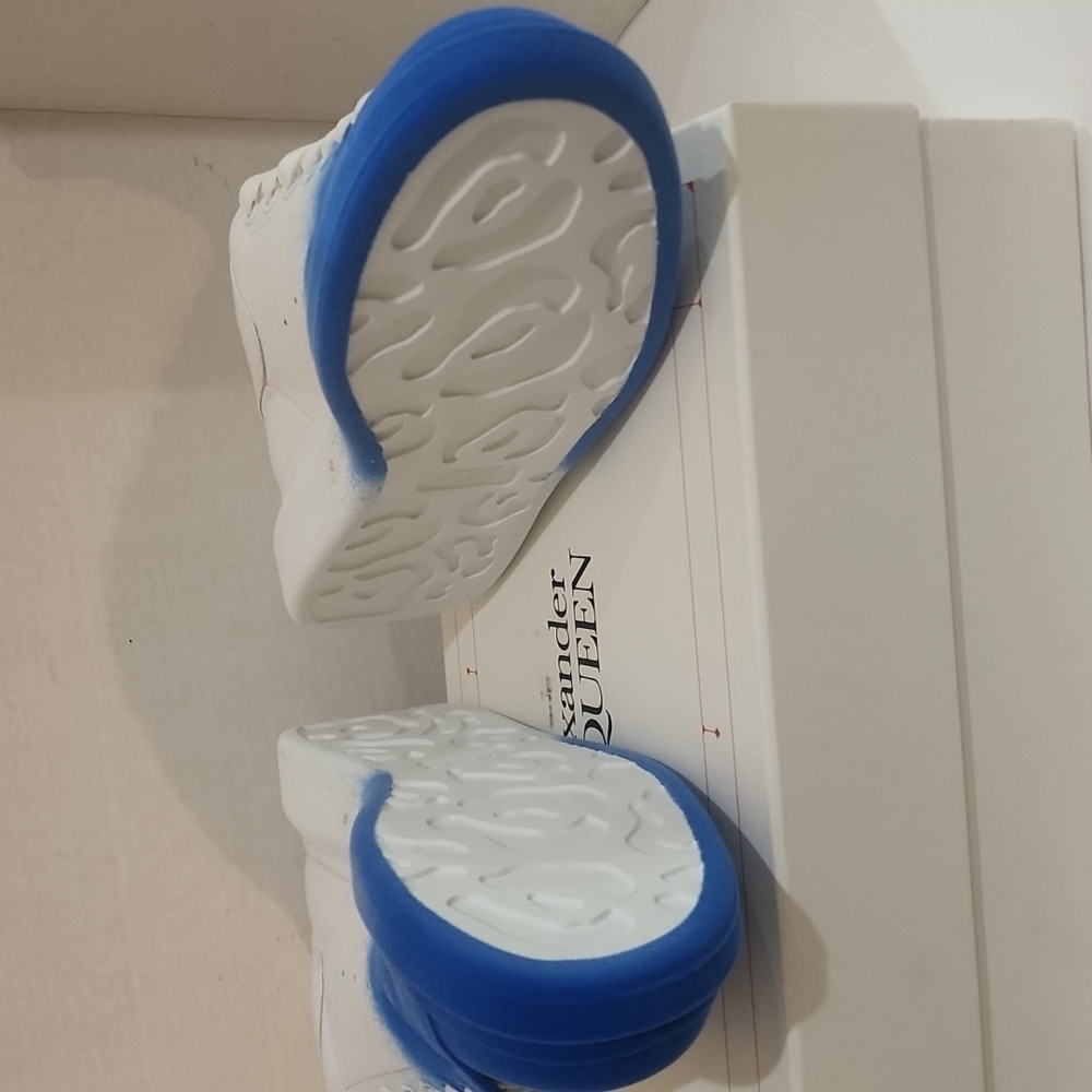 Authentic Alexander McQueen Oversized Spray Flocking Sneakers Men size 8 - Picture 6 of 13